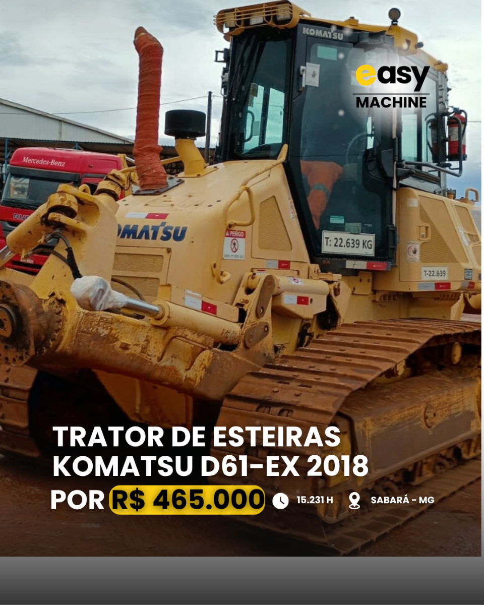 Trator de esteira Komatsu D61-EX 2018