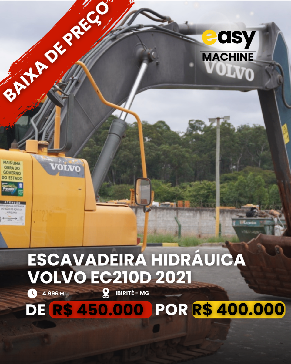 Escavadeira Volvo EC210D 2021