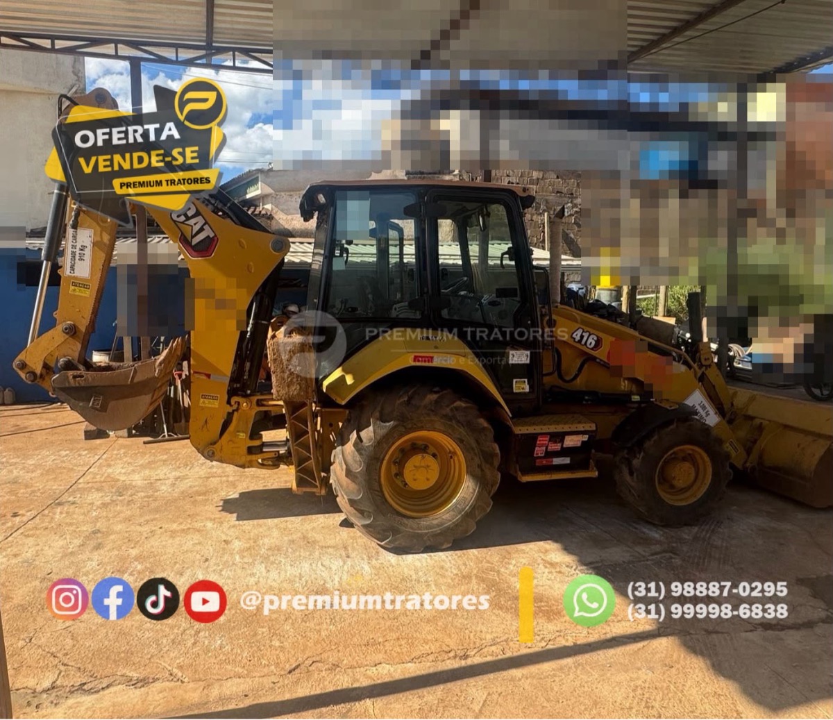 Retroescavadeira Caterpillar 416 2022