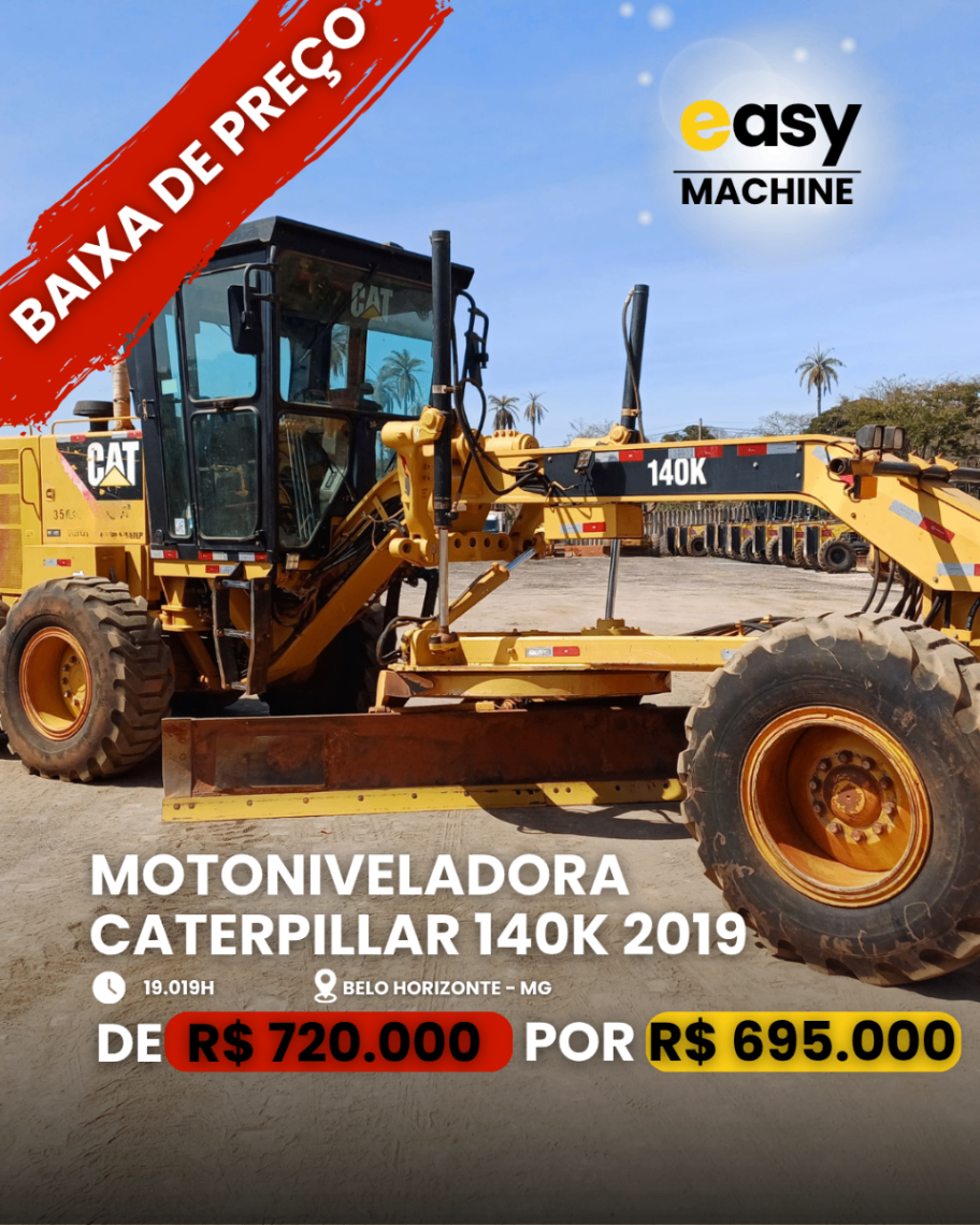 Motoniveladora Caterpillar 140K 2019