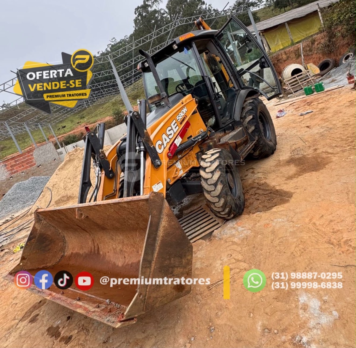 Retroescavadeira Case 580N 2024