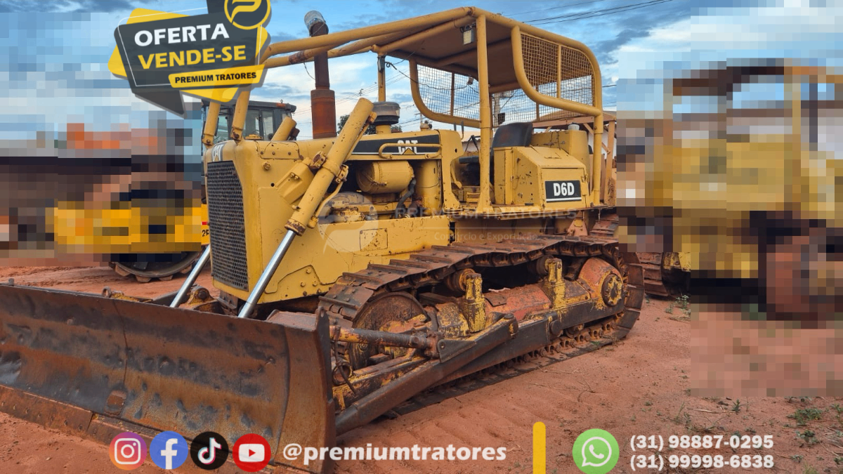 Trator de esteira Caterpillar D6D 1984