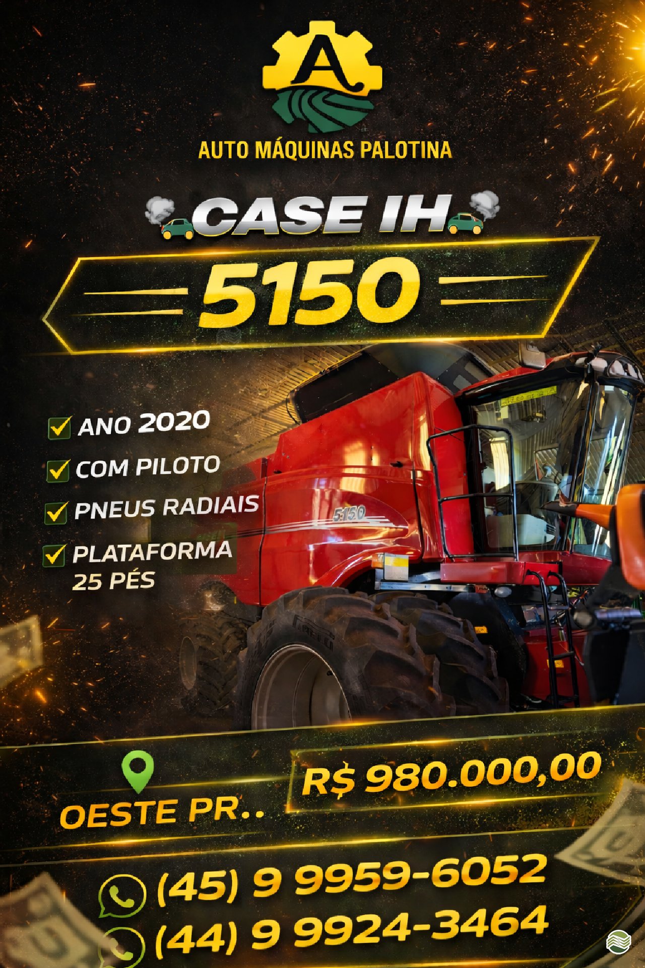 Colheitadeira Case 5150 2020
